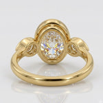 2 stone engagement ring with romantic dual diamond luxury setting