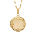 Jade with gold necklace featuring green gemstone pendant.