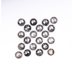 round cut diamond, salt and pepper diamond, loose natural diamond, 3 ct natural diamond