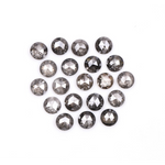 round cut diamond, salt and pepper diamond, loose natural diamond, 3 ct natural diamond