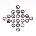 round cut diamond, salt and pepper diamond, loose natural diamond, 3 ct natural diamond