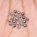 round cut diamond, salt and pepper diamond, loose natural diamond, 3 ct natural diamond