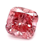 0.96 carat cushion cut vivid pink lab grown diamond loose stone for custom engagement ring IGI certified luxury gemstone