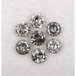 natural salt and pepper diamond and salt and pepper ring collection grey color diamond