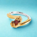 3.58 ct lab created gemstone ring for men featuring a bold and stylish design with a vibrant center stone and durable band