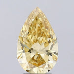 intense yellow colour diaomd pear fancy intense yellow lab grown diamond vvs2