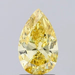 vivid yellow colour diamond pear fancy vivid yellow lab grown diamond vvs2 light background