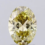 fancy yellow colour diamond oval cut fancy yellow lab grown diamond light background