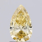 fancy yellow colour diamond pear shaped fancy yellow lab grown diamond vs2