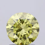 fancy intense greenish yellow colour diamond round fancy intense greenish yellow lab diamond igi