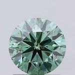 vivid green colour diamond round fancy vivid green lab grown diamond si2 igi