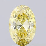 intense yellow colour diamond oval fancy intense yellow lab grown diamond vs2