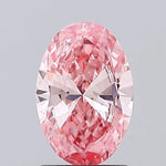 fancy vivid pink colour diamond oval fancy vivid pink lab grown iamond vs2