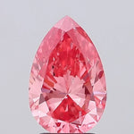 vivid pink colour diamond pear cut fancy vivid pink lab grown natural diamond si2