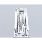 2.06 Ct Tapered Baguette Cut white lab grown diamond with sharp facets and radiant shine