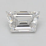 White Trapezoid cut 1.02 Ct lab grown diamond with modern shape and radiant shine