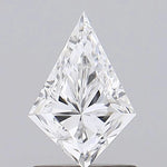 1.01 Ct white kite cut lab grown diamond with brilliant sparkle and modern shape