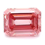 1.16 carat vivid pink emerald cut lab grown diamond IGI certified fancy pink loose diamond for custom luxury jewelry ring