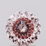 1.60 Ct kite cut Brownish Pink diamond lab grown with brilliant facets