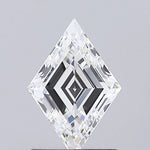 1.07 Ct Lozenge cut white lab grown diamond for ring or pendant