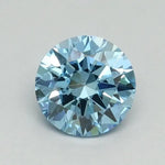 0.70 Ct fancy Vivid Blue Round lab grown diamond with vivid shine