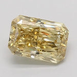 elegant 1.74 Ct Yellow Radiant lab grown diamond with bright color