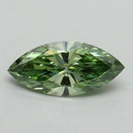 0.50 Ct marquise Green lab grown diamond with bright gentle brilliance