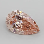 3.00 Ct pear cut fancy Vivid Pink lab grown diamond with intense color saturation and premium shine
