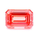 1.12 carat vivid pink emerald cut lab grown diamond IGI certified fancy pink step cut loose diamond for custom engagement ring and fine luxury jewelry