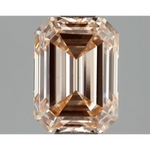 2.02 Ct Fancy Orange Pink Emerald Cut Lab Grown Diamond Premium Engagement Luxury Sparkle