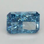 5.07 Ct fancy vivid blue radiant cut lab grown diamond with intense color and brilliant sparkle rare luxury Stone