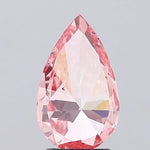 vivid pink colour diamond pear fancy vivid pink lab grown diamond si1 igi