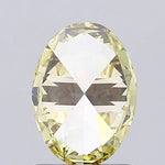 fancy yellow colour diamond oval cut fancy yellow lab grown diamond light background