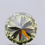 light yellow colour diamond round brilliant fancy light yellow lab diamond vs2