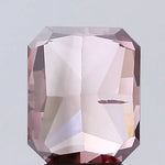 deep brownish pink colour diamond radiant cut deep brownish pink lab grown diamond