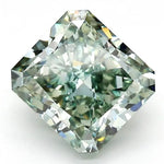 4.06 Ct intense green radiant cut lab grown diamond with rich color, luxury loose stone for statement jewelry