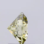 fancy yellow colour diamond round fancy yellow certified lab grown diamond light grey background
