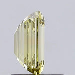 fancy yellow colour diamond emerald Cut Fancy Yellow Lab Grown Diamond VVS2