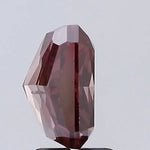 deep brownish pink colour diamond radiant cut deep brownish pink lab grown diamond