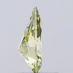 greyish yellow colour diamond pear-cut yellow lab-grown diamond loose gemstone.