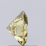 fancy yellow colour diamond round brilliant fancy yellow lab grown diamond for light grey background