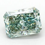 2.05 Ct vivid green radiant cut lab grown diamond with brilliant sparkle, premium loose stone for custom jewelry