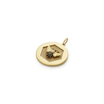 sapphire pendant with minimalist pendant necklace style and antique gold pendant luxury finish.