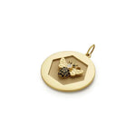 sapphire pendant with minimalist pendant necklace style and antique gold pendant luxury finish.