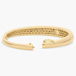 0.98 Ct Round Cut Cartier tennis bracelet with diamonds in yellow gold design.