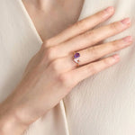 Statement gemstone ring with bold design and sparkling stone for party and special occasions