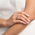 Fine gemstone ring with brilliant cut stone, elegant and timeless jewelry piece for women