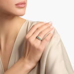 Lab grown diamond ring with round brilliant cut, set in 925 silver, conflict-free and ethical