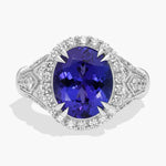 Unique gemstone ring with vibrant color stone for engagement, wedding or fashion jewelry