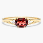 Handmade gemstone ring with natural stone, stylish jewelry for women and special occasions